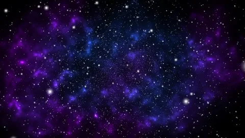 Vibrant Deep Space Galaxy Nebula Star Background Stock Footage 318781266