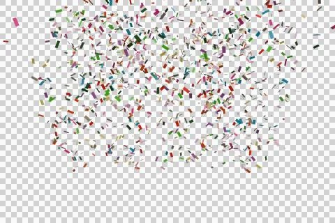 A vibrant, dense cluster of multicolored, fragmented shapes resembling Stockfoto's
