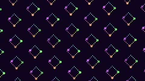 Vibrant diagonal arrow pattern on black background Stock Footage 322774802