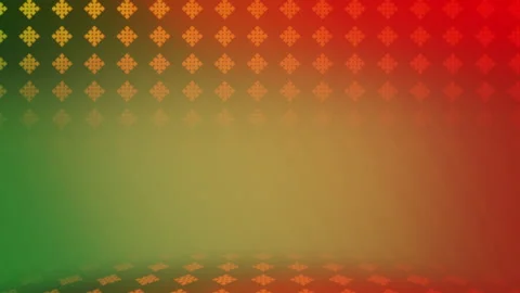 Vibrant diagonal checkerboard pattern of red, green, and yellow squares Video stock 285382074