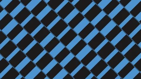 Vibrant diagonal geometric pattern featuring bold blue and contrasting blac.. Illustrazione stock