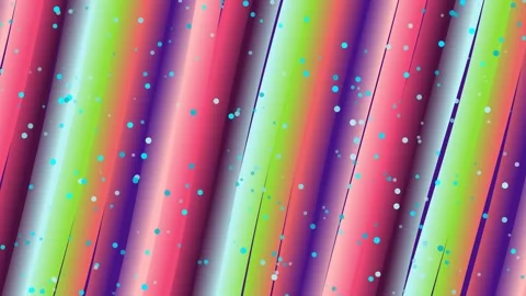 Vibrant Diagonal Gradient Stripes with Cyan Particles Vidéo 332126549
