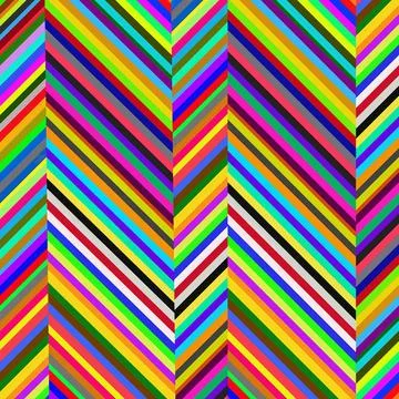 Vibrant diagonal multicolor striped pattern Stock Illustration