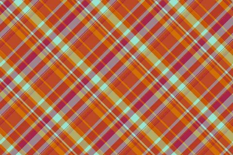 Vibrant diagonal plaid pattern in autumnal hues.  Perfect for textile design, 스톡 일러스트
