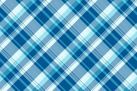 Vibrant diagonal plaid pattern in cool blues and whites.  Perfect for textile 스톡 일러스트