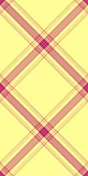 Vibrant diagonal plaid pattern in pastel yellow and pink hues.  Ideal for tex 스톡 일러스트