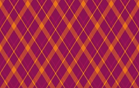 Vibrant diagonal plaid pattern in rich burgundy and orange hues.  Perfect for Stock Illustration