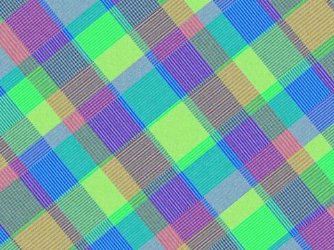 Vibrant Diagonal Plaid Pattern Seamless Textile Background With Colorful St.. 스톡 일러스트