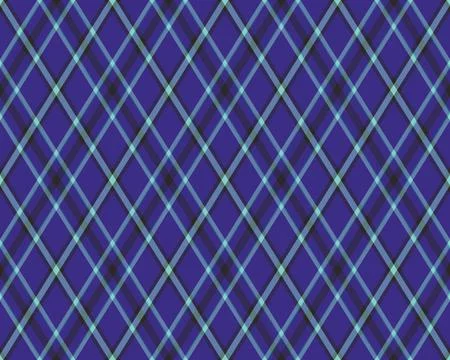 Vibrant diagonal plaid pattern in shades of purple and teal.  Perfect for tex Stock-Illustration