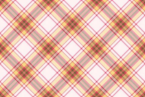 Vibrant diagonal plaid pattern in soft yellow, pink, and brown hues.  Perfect イラスト素材