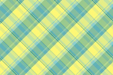 Vibrant diagonal plaid pattern in soft yellow, teal, and green.  Perfect for  Stock Illustration