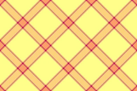 Vibrant diagonal plaid pattern in sunny yellow and coral hues.  Perfect for.. Stockillustratie