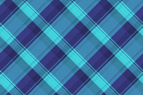 Vibrant diagonal plaid pattern in teal and purple hues.  Perfect for textile  스톡 일러스트