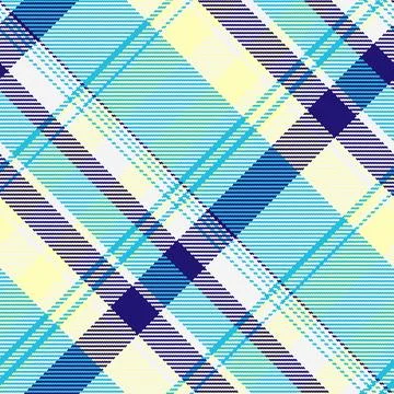 Vibrant diagonal plaid pattern in teal, yellow, and navy.  Perfect for text.. 스톡 일러스트