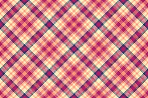 Vibrant diagonal plaid pattern in warm, earthy tones. Perfect for textile des 스톡 일러스트