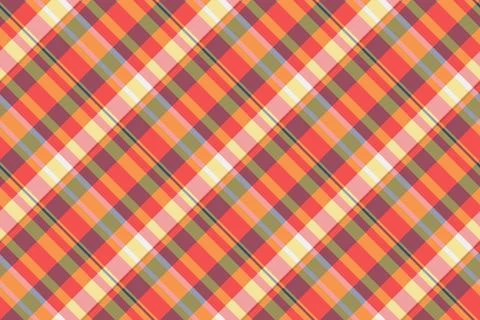 Vibrant diagonal plaid pattern in warm autumnal hues.  Perfect for textile de 스톡 일러스트
