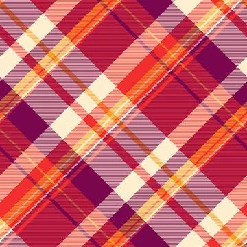 Vibrant diagonal plaid pattern in warm autumnal hues.  Perfect for textile de Stockillustratie