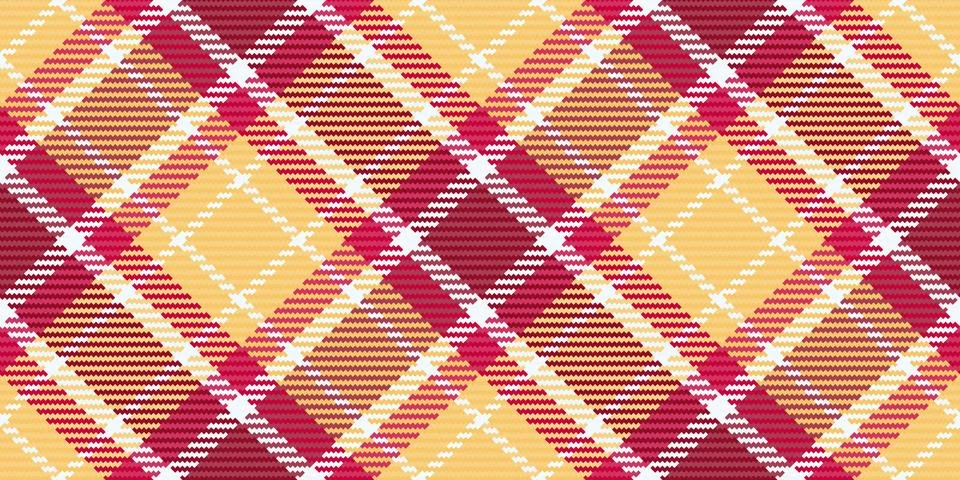 Vibrant diagonal plaid pattern in warm autumnal hues.  Perfect for textile de Stockillustratie