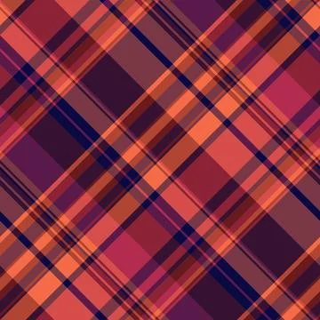 Vibrant diagonal plaid pattern in warm autumnal tones.  Perfect for falltheme Stockillustratie