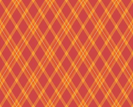 Vibrant diagonal plaid pattern in warm autumnal hues.  Perfect for fallthemed 스톡 일러스트