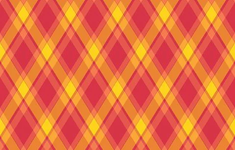 Vibrant diagonal plaid pattern in warm, autumnal tones. Perfect for falltheme 库存插图