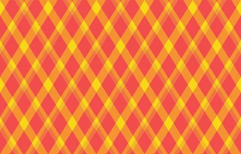 Vibrant diagonal plaid pattern in warm, summery hues.  Perfect for background Stock Illustration