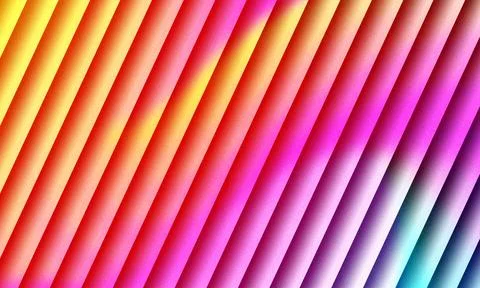 Vibrant diagonal rainbow stripes with subtle gradient and grainy texture Stock Illustration