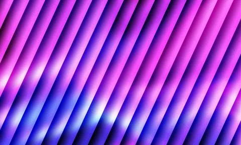Vibrant diagonal striped abstract background with dynamic purple, pink, and blue Stock Illustration