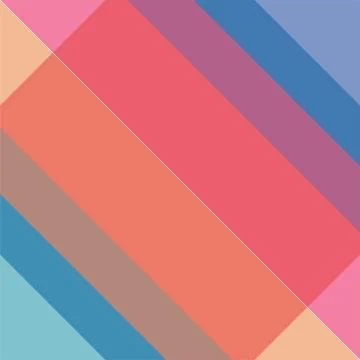 Vibrant diagonal striped pattern with colorful geometric shapes イラスト素材