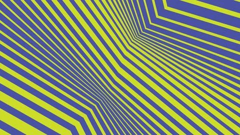 Vibrant diagonal stripes pattern featuring bold blue and bright yellow geom.. 库存插图