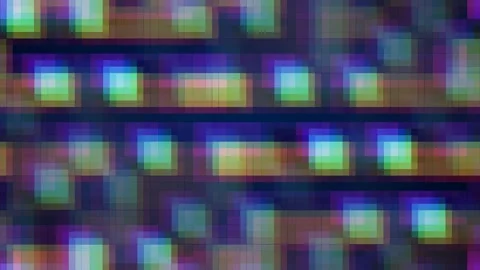 Vibrant digital abstract background, pixelated blocks of color creating a Stock Footage 345375284