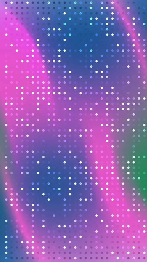 Vibrant digital abstract motion background with glowing pixel grid wave patte Stock Footage 339994295