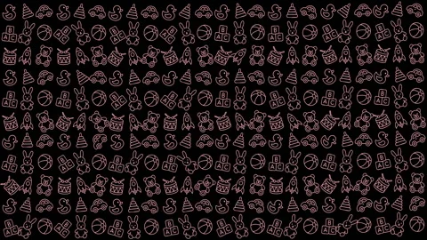 Vibrant digital abstract pattern featuring geometric shapes and glowing ele.. Stock Footage 320815698