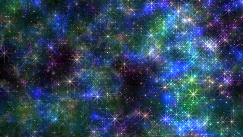 Vibrant digital art with celestial elements Stock Footage 292960683