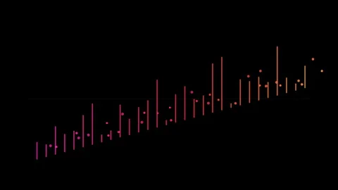 Vibrant Digital Data Visualization Abstract Graphic Animation with Rising a.. Stock Footage 340327857