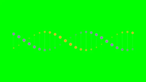 A vibrant digital dna double helix structure on a bright green background Stock Footage 340904258