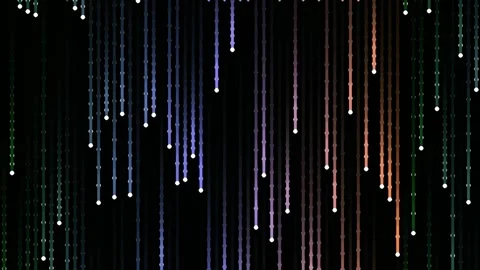 Vibrant digital equalizer flow: Abstract multicolored data visualization on.. Stock Footage 341055202