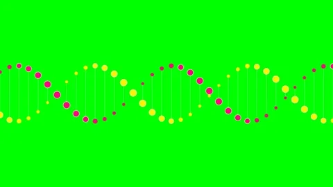 A vibrant digital illustration of a double helix dna strand structure Stock Footage 340267056