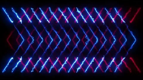 Vibrant Digital Light Beams and Streaks | High-Tech Glow Motion 4K Stock Footage 304948485