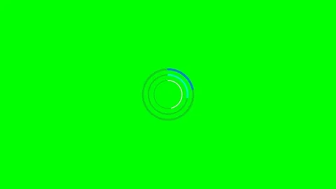 A vibrant digital loading circle animation isolated on a bright green backg.. Stock Footage 340901567