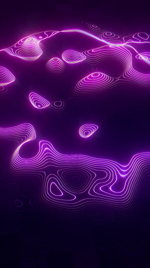 Vibrant Digital Mountain Wireframe Of Electric Contours 02 4K Stock Footage 328138950