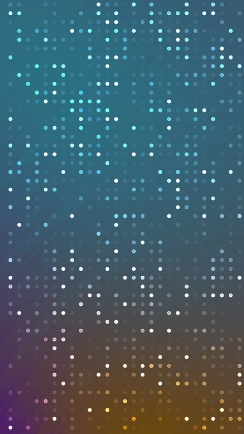 Vibrant Digital Particles in a Dynamic Scene with Colorful Effects Stock Footage 316397115