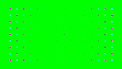 A vibrant digital pattern featuring geometric shapes on a green background Stock Footage 340264862