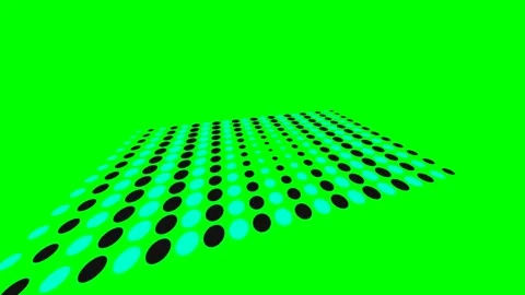 A vibrant digital plane constructed from a pattern of cyan and black dots Stock Footage 341839524