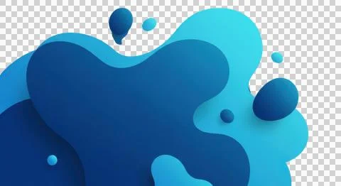 A vibrant digital representation of abstract blue cloud formations with a m.. Stockillustratie