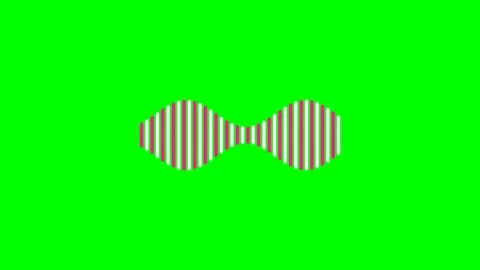 A vibrant digital sound wave visualization on a solid green background screen Stock Footage 340900312