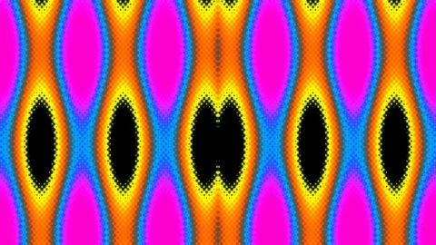 Vibrant digital wave background seamless looping hypnotic pattern Stock Footage 336264271