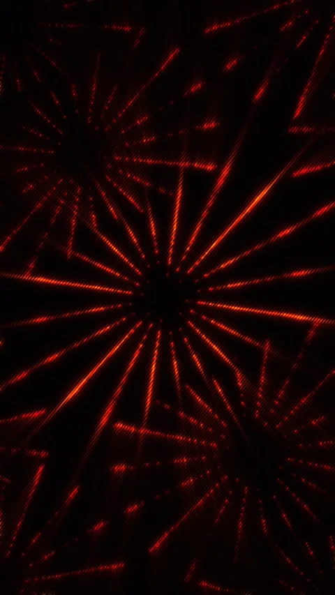 A vibrant display of shifting lines contrasts against a dark backdrop Video stock 313660967