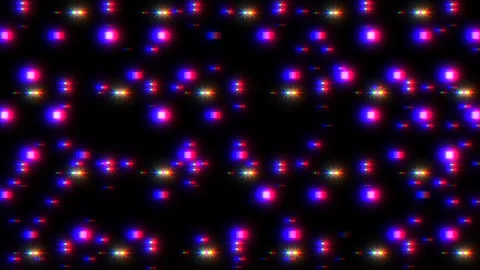 Vibrant dot pattern glowing red, blue, and green dots on black Stock Footage 267060143