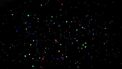 A vibrant double pop confetti animation in high resolution 4k for celebrato.. Stock Footage 327793835